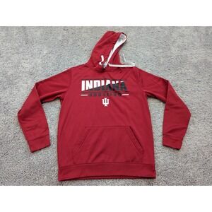 Indiana Hoosiers Hoodie Mens Medium NCAA Sweatshirt Red‎ Stadium Athletics